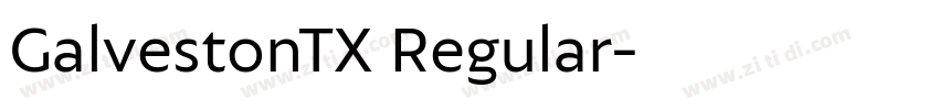 GalvestonTX Regular字体转换